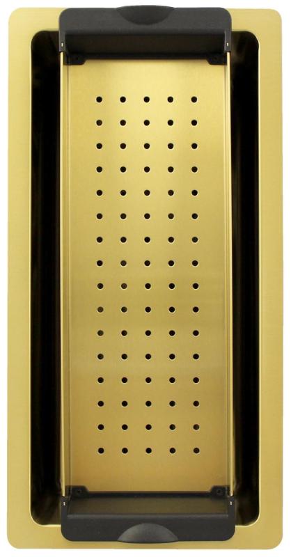 Pure.Sink Exclusivo small Gold sink 18x40 cm 10mm radius undermount, flush mount and top mount PEX1840-60