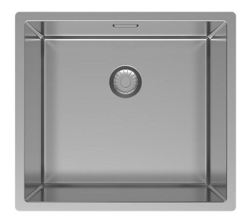 Pure.Sink Exclusivo Évier en inox 45x40 cm rayon de 10mm sous plan, à fleur et en saillie PEX4540-02