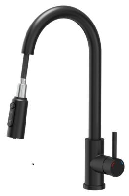 Robinet de cuisine Quadri Viora Noir 3 voies avec une connexion supplémentaire pour l'eau filtrée 1208971403