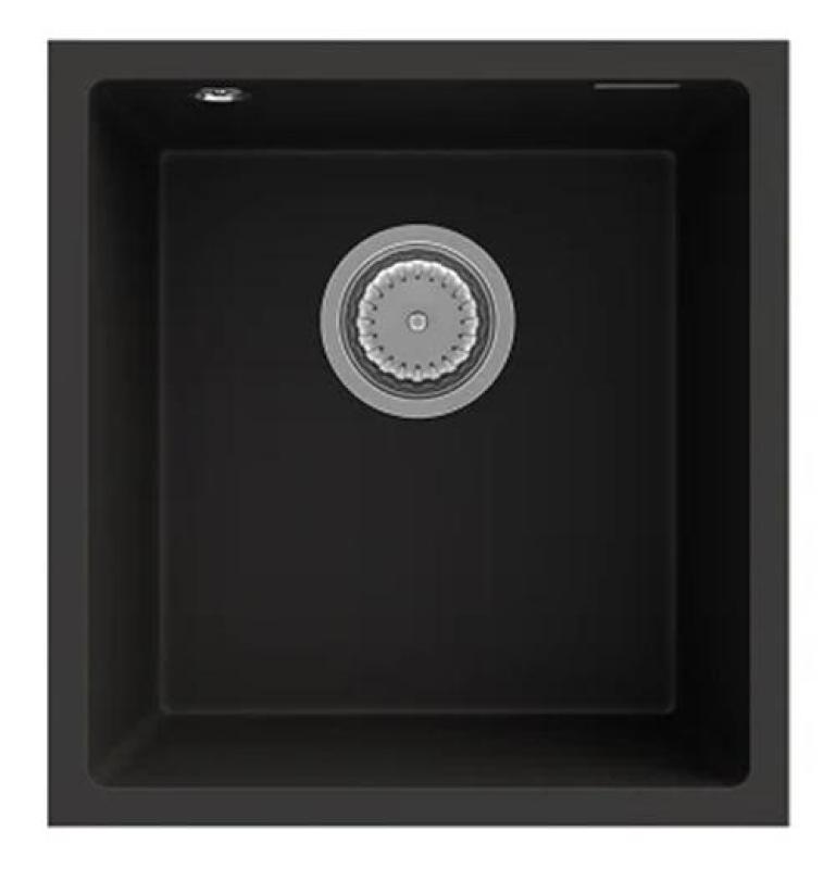Graniteland Miniva Évier en Granit Noir sous plan 385x410 mm 1208971450