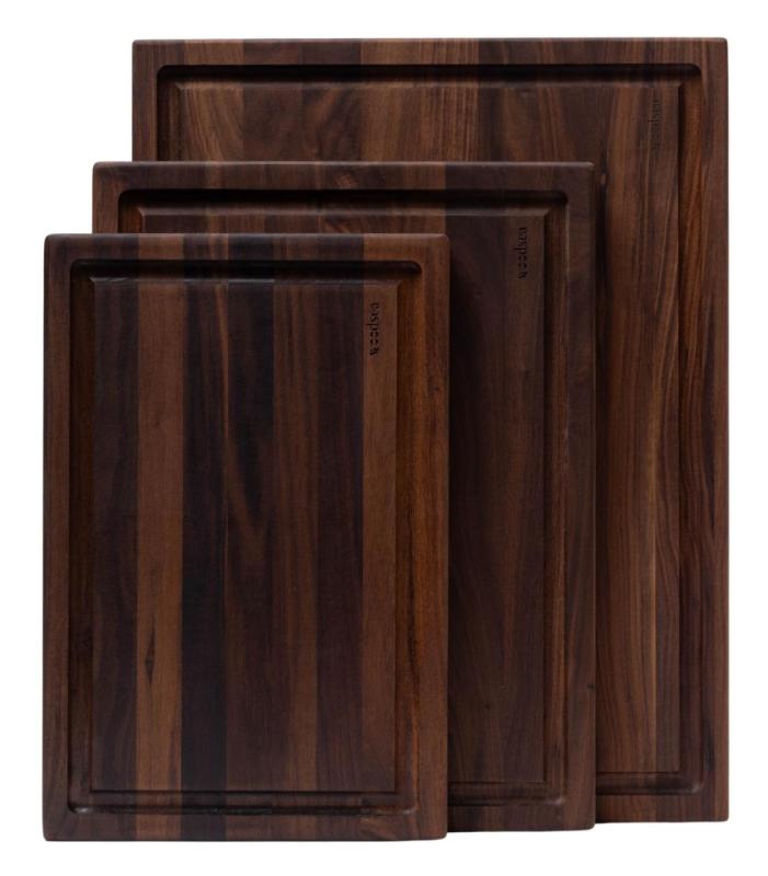 Woodsea Butcher Groove S - Planche à découper en noyer avec rigole à jus 45x30 cm 1208971534