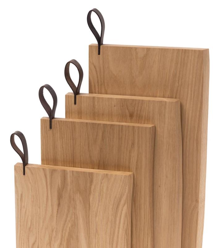 Woodsea Chop-Chop Oak XL - Planche à découper en chêne 50x24cm avec poignée en cuir 1208971542