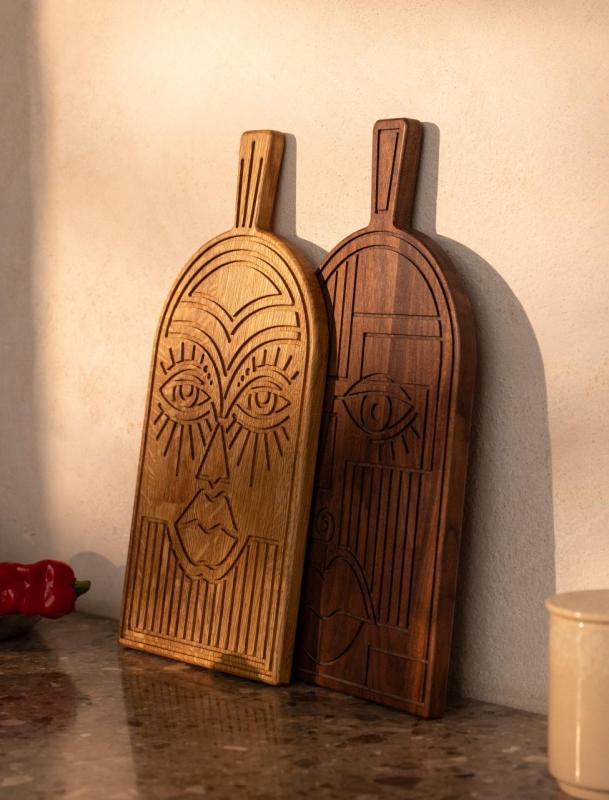 Masque Woodsea Chêne- Planche à découper et à servir en chêne 38x19 cm 1208971562