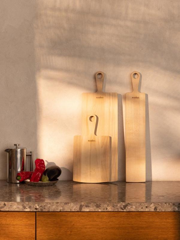 Woodsea Pin Naturel M - Planche à découper en bois d'érable 20x62 cm 1208971573