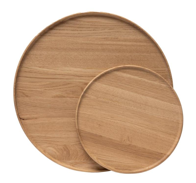 Plateau de Service Woodsea L - Plateau en Chêne Rond Ø45 cm 1208971588