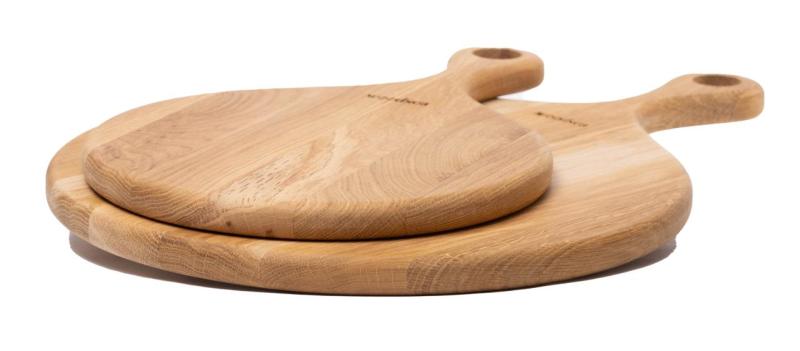 Woodsea Native M - Planche à pizza en chêne Rond Ø35x2 cm 1208971612