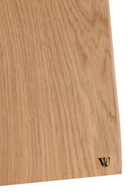 Woodsea Serving S - Planche à servir en chêne 55x17 cm avec poignée en cuir 1208971615