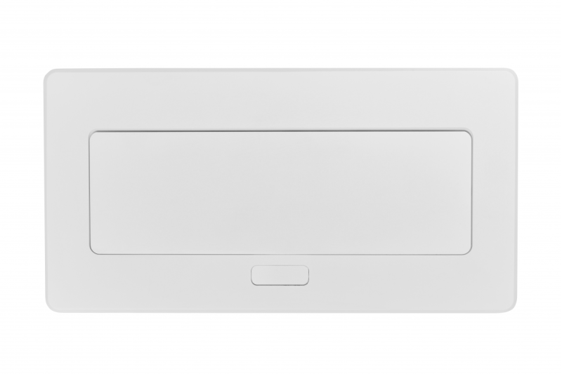 Prise de meuble MULTISOFT, 2xSHUKO, USB A+C, RJ45, câble 1,5 m, blanc