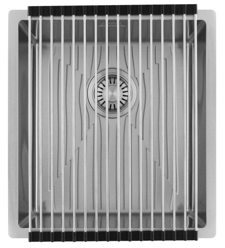 Pure.Sink Luxion Évier en acier inoxydable 36 x 40 cm, encastrable, à encastrer à fleur ou en saillie  PLX3640-02