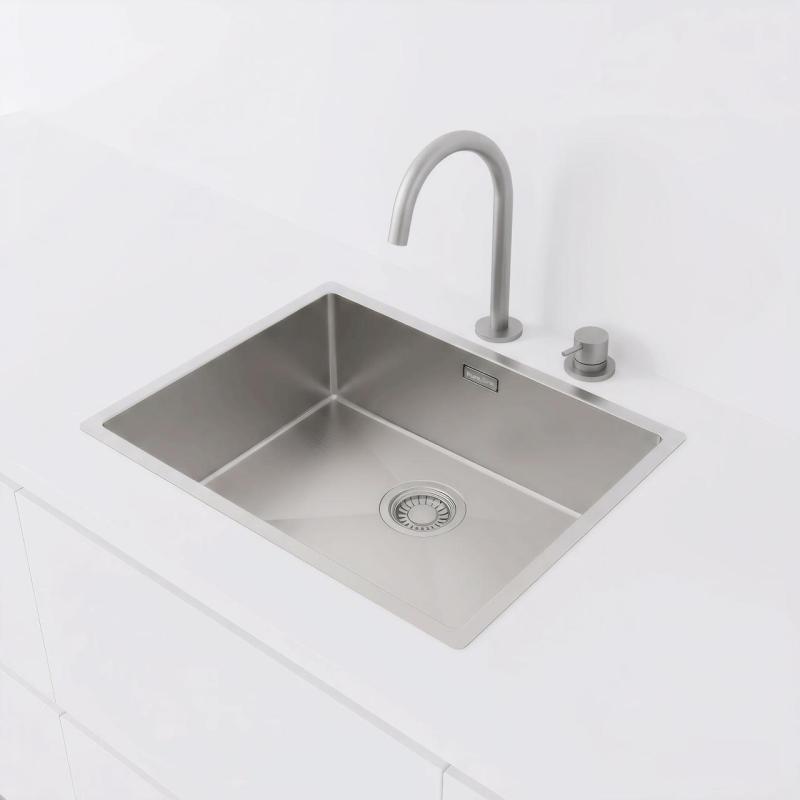 Pure.Sink Luxion Évier en acier inoxydable 50 x 40 cm, encastrable, à encastrer à fleur ou en saillie PLX5040-02