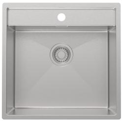 Pure.Sink Luxion Évier en acier inoxydable 51 x 50 cm Tapwing avec support pour robinet PLX5150T-02