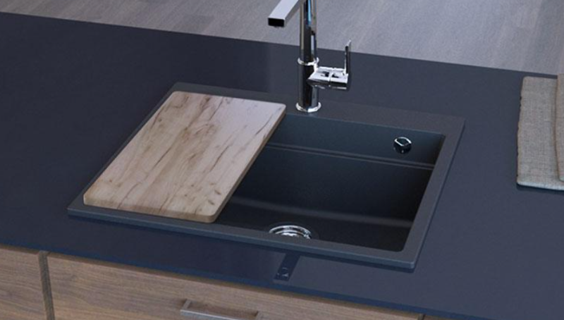 Planche à découper en bois de hêtre Granitemy pour évier 402mm x214mm 1208971830