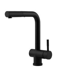 Pure.Sink Elite Steel Pulse-S Kitchen Faucet Matte Black with pull-out spout and spray mode PS8500-10