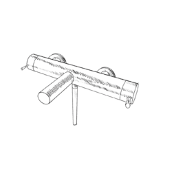MURO TUA Thermostat de baignoire avec douchette chromée M1.B2TH.CR