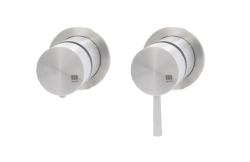 MURO TUA Mitigeur thermostatique encastré pour douche avec 2 sorties chrome M1.B32T.R.CR