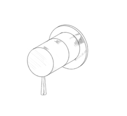 MURO TUA Commutateur 3 voies encastrable chrome M1.B33.3.CR