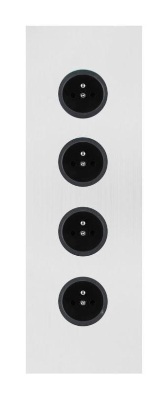 Indux Corner Colonne d'énergie avec 4 prises de courant Penaarde Blanc 1208972306