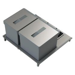 Indux Sort Système de tri des déchets double Commande manuelle pour tiroirs coulissants 1208972319