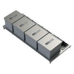 Indux Sort Système de tri des déchets à 4 compartiments Commande manuelle pour tiroirs coulissants 1208972321