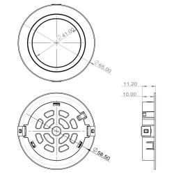 Indux Luma petite cuisine encastrée Multi Tone LED Spot Blanc 1208972385