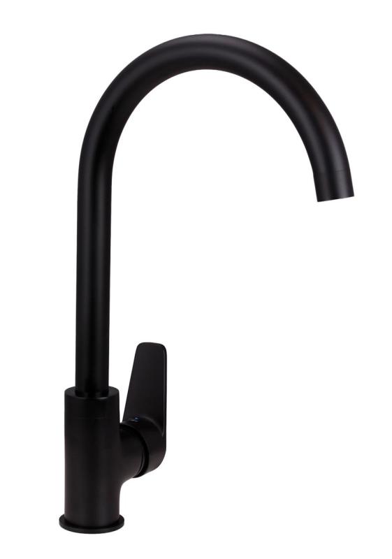 Aquanello Casa Mitigeur de cuisine noir à levier unique BL-1201-CS