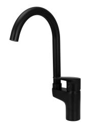 Aquanello Casa Mitigeur de cuisine noir avec levier supérieur BL-1202-CS