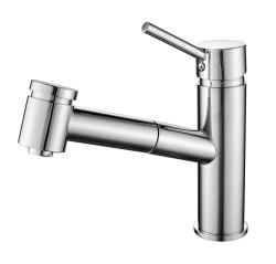 Aquanello Voss Mitigeur de cuisine chromé avec bec extractible et fonction douchette CR-7200-VS
