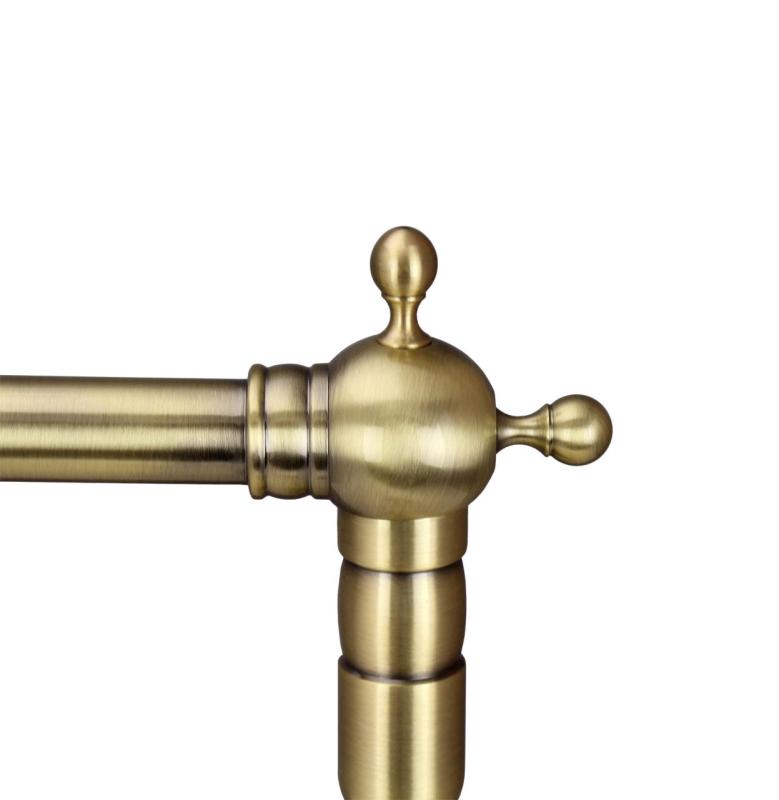 Aquanello Heritage Ascot Cuisine classique Robinet de cuisine nostalgique en bronze avec bec coudé BN-4002-HA