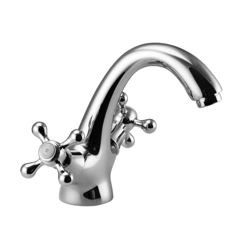 Aquanello Heritage Ascot Mitigeur de lavabo classique nostalgique Chrome CR-4101-HA