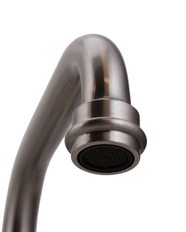 Aquanello Heritage Ascot Robinet mural classique pour cuisine, bec verseur supérieur, acier inoxydable NB-4110-HA