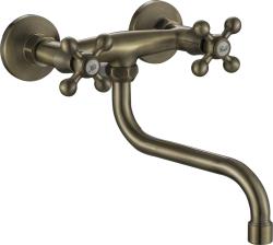 Aquanello Heritage Ascot Robinet mural de cuisine classique  Bronze BN-4111-HA