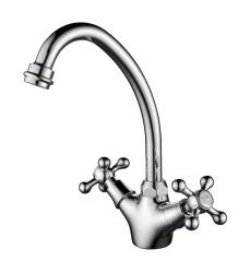 Aquanello Heritage Ascot Robinet de cuisine classique et nostalgique Chrome CR-4004-HA