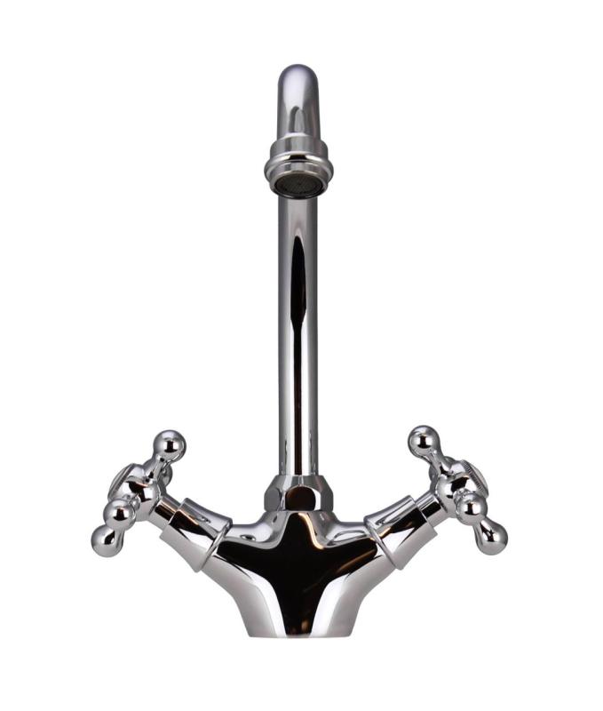Aquanello Heritage Ascot Robinet de cuisine classique et nostalgique Chrome CR-4004-HA