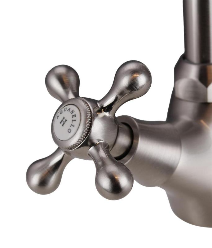 Aquanello Heritage Ascot Robinet de cuisine classique et nostalgique en acier inoxydable NB-4004-HA