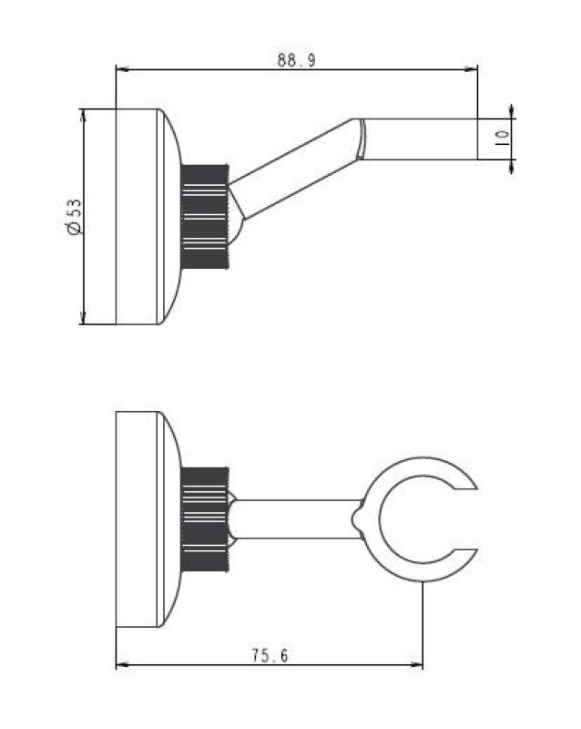Aquanello Heritage Collection Support de douchette classique en acier inoxydable NB-9003-HC