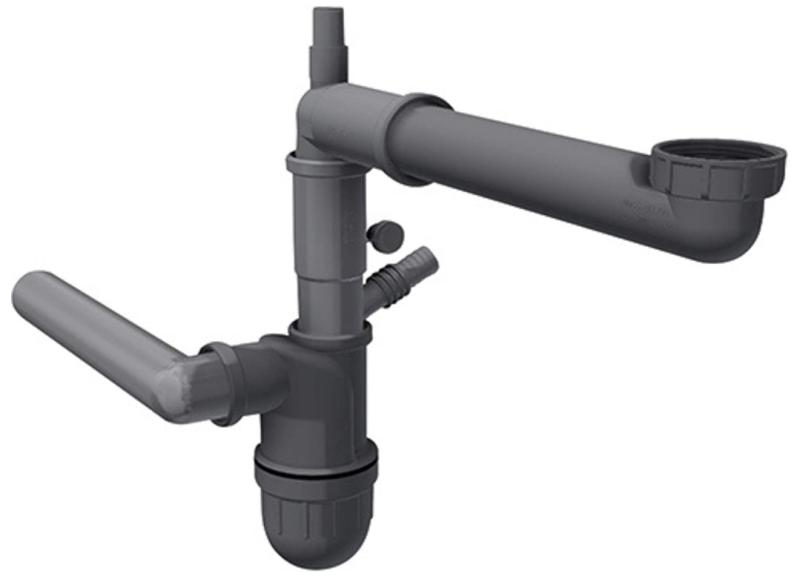 Franke Siphon peu encombrant avec raccordement pour lave-vaisselle Spazio 112.0551.361