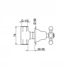 Cisal Arcana Ceramic Stopkraan 1/2 Chroom AC00031021