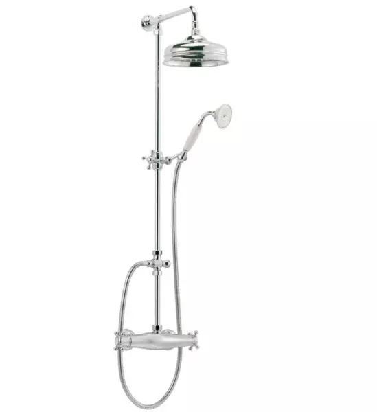 Huber Victorian Mitigeur thermostatique de douche 20cm chromé 5711