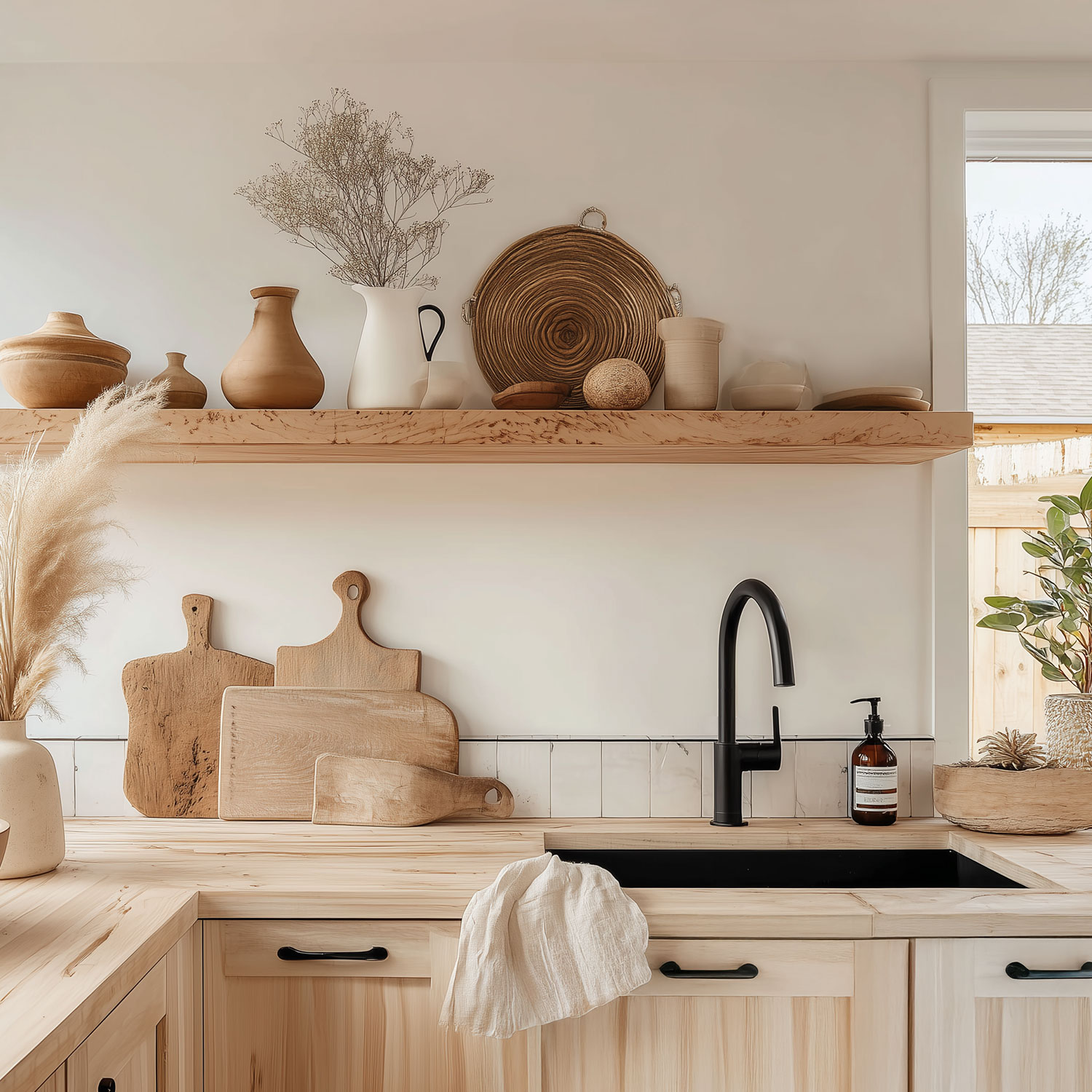 Bois dans la cuisine : caractère, chaleur et style en un seul détail